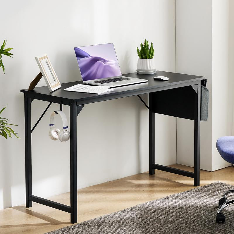 Furnest Furniture Indoor Furniture Table & Desks Computer Desk-Home Office Desk Writing Desks Work Table Study Table Modern Simple Style Student Desk with Storage Bag & Hook Wooden Desk for Home Bedroom Nailtechdesk
