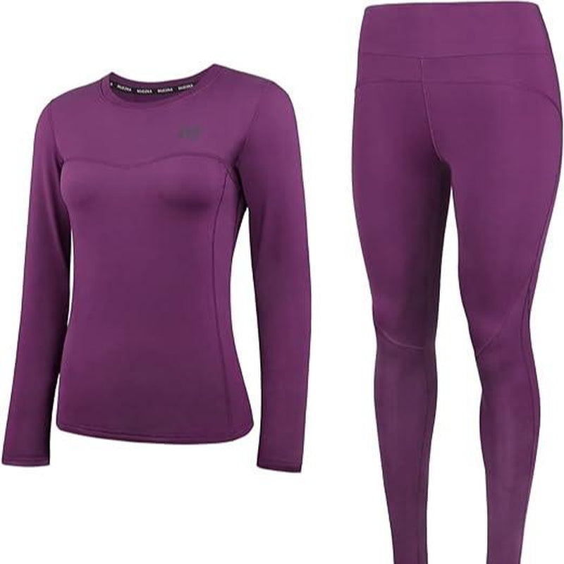 Muezna Men'S Thermal Top and Bottom Set Underwear Long Johns Base Layer with Soft Fleece Lined Fabric Menswear