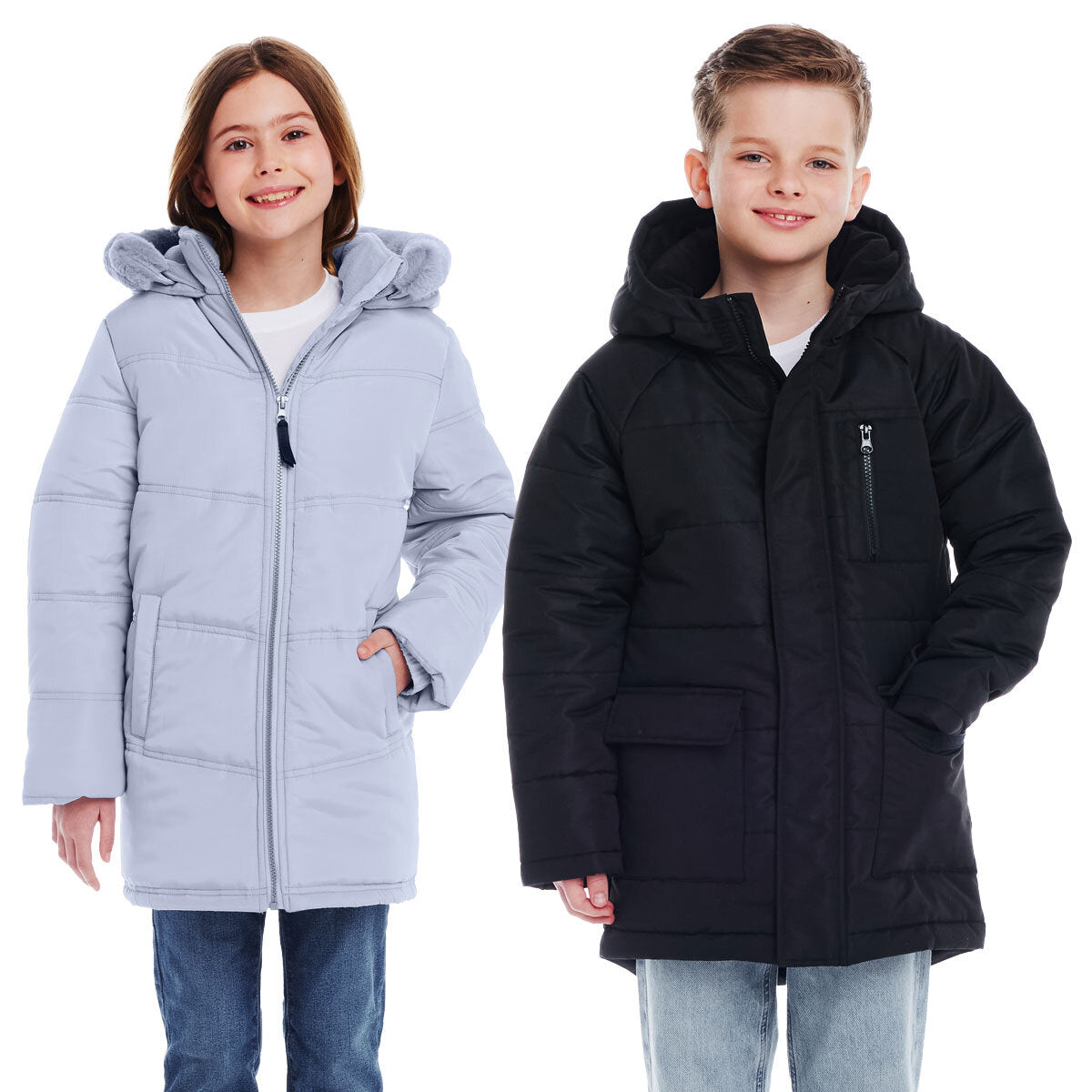 Boys & Girls Back to School Quilted Parka