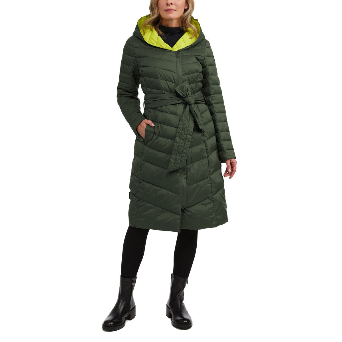 Ladies Long Lightweight Padded Coat