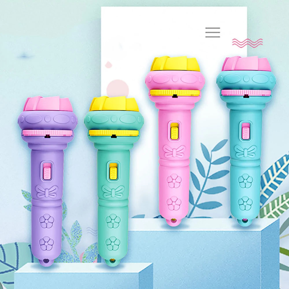 Flashlight Projector Torch Lamp Toy Cute Cartoon Creativity Toy Torch Lamp Flashlight Projector Toy Baby Sleeping Story Book