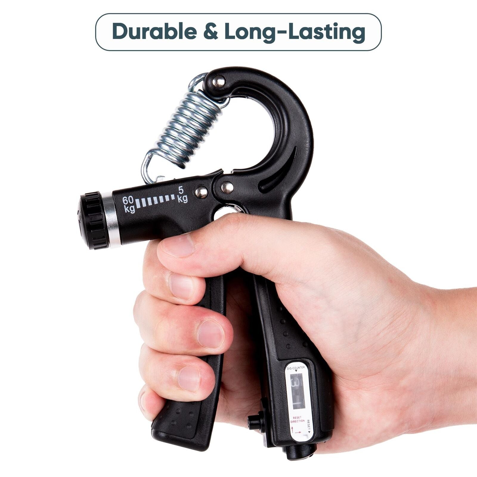 Hand Grip Strengthener 6 Pcs Forearm Exercise Resistance Finger Workout Kit