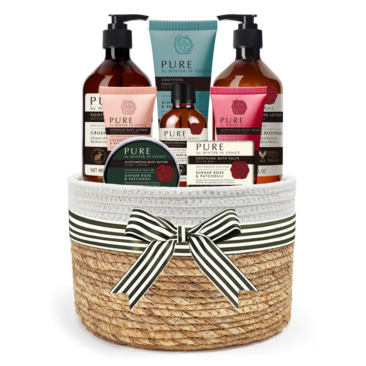 Seagrass Basket Beauty Gift Set