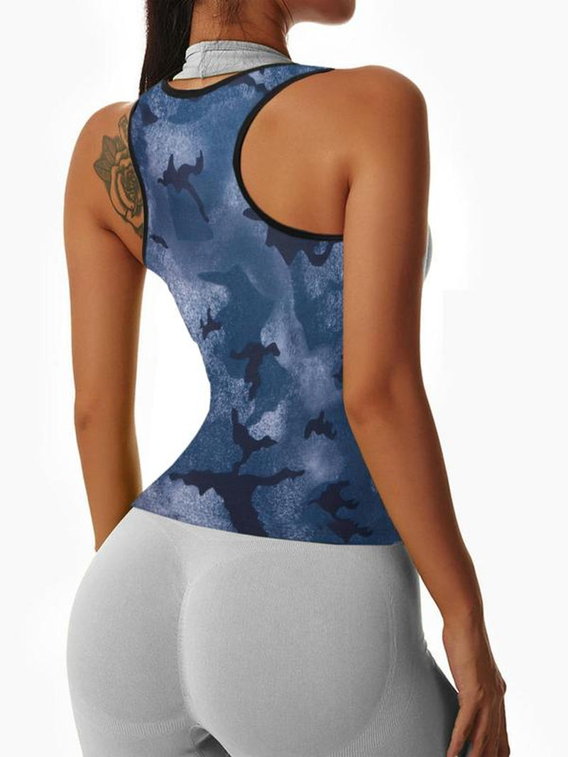 Women'S Plain Sports Sauna Tank Top, Sleeveless Sweat Shirt, Compression Shirts Women, Fall Clothes, Lady'S Sportswear Workout Tops for Gym Fitness Exercise, Athletic Clothes, Fall Outfits, Fallfreshness