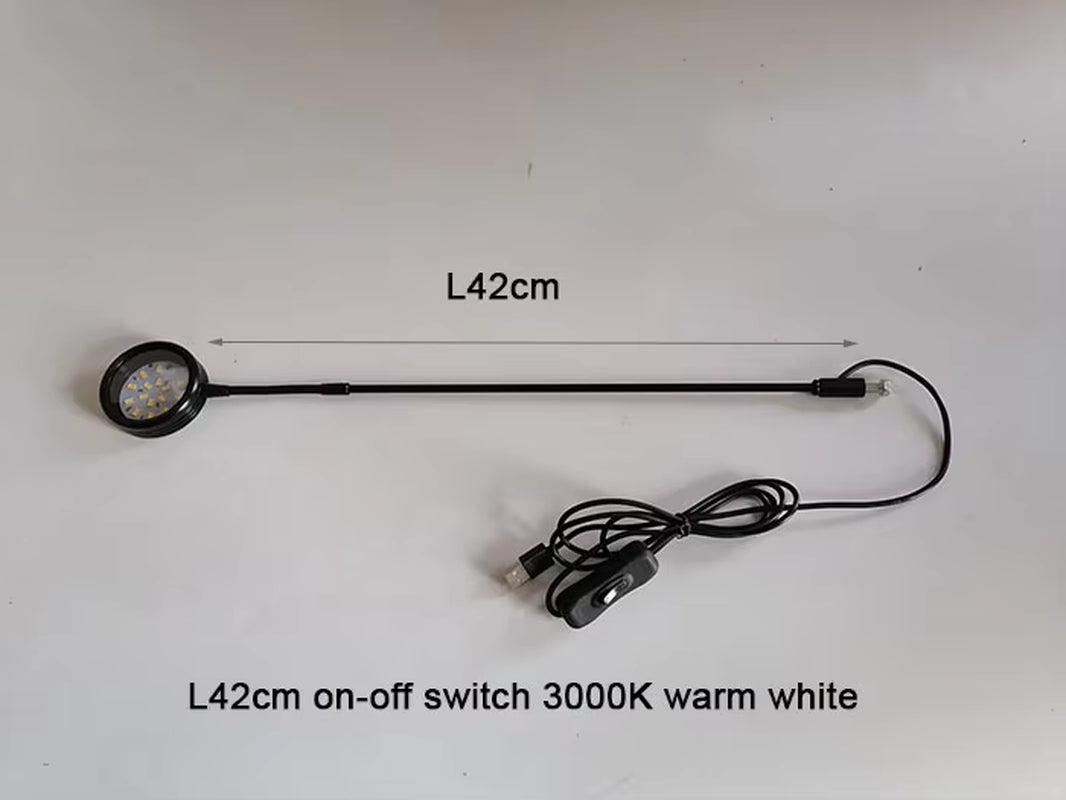 Dimmable USB LED Plant Light - 5W Gooseneck Design, Perfect for Aquariums & Terrariums
