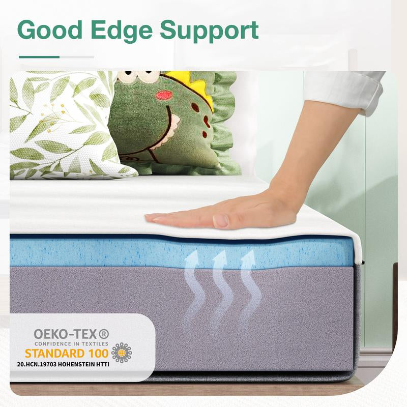 Novilla Gel Memory Foam Mattress for Cool Sleep & Pressure Relief 6/8Inch,Medium Firm Twin/Twinxl/Full/Queen Size Mattress in a Box, Bliss Comfy Memoryfoam Mattresses, 6/8/10/12 Inch, Non-Spring Mattress, Furniture, Home, New House, Gift.