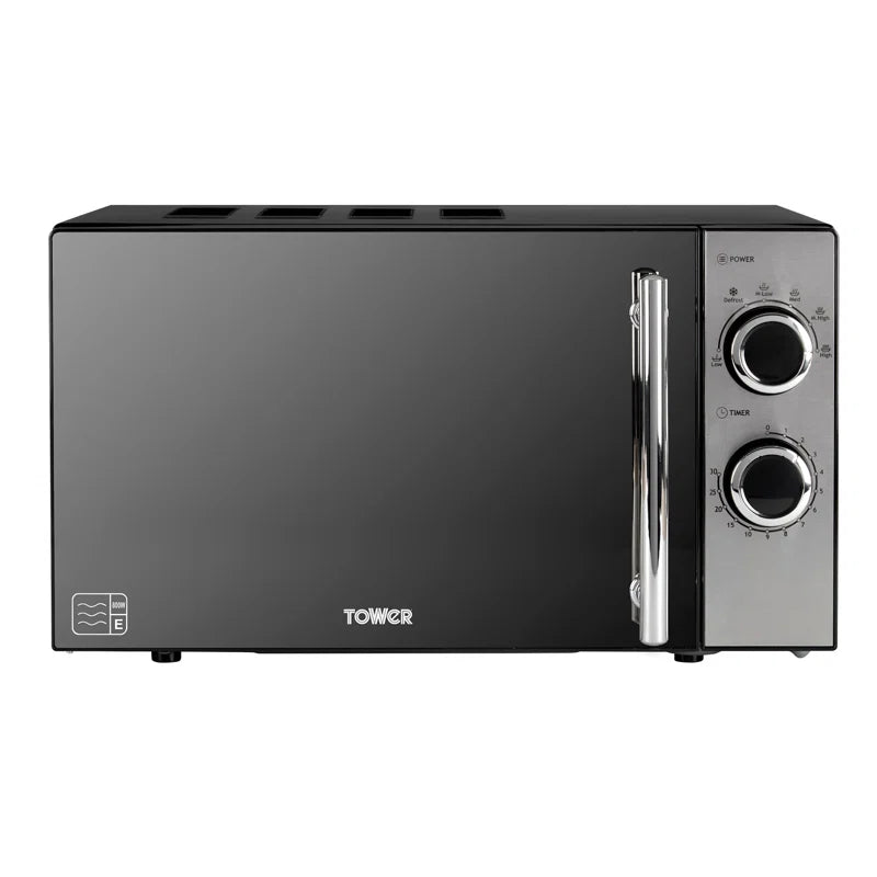 800W 20L Microwave with 5 Power Levels and a 30 Minute Timer