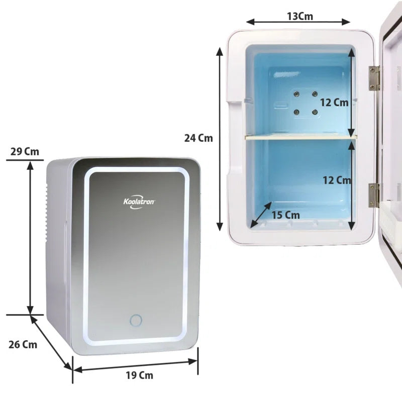 Koolatron Cosmetic Mini Fridge 6L Beauty Makeup Skincare Fridge for Bedrooms