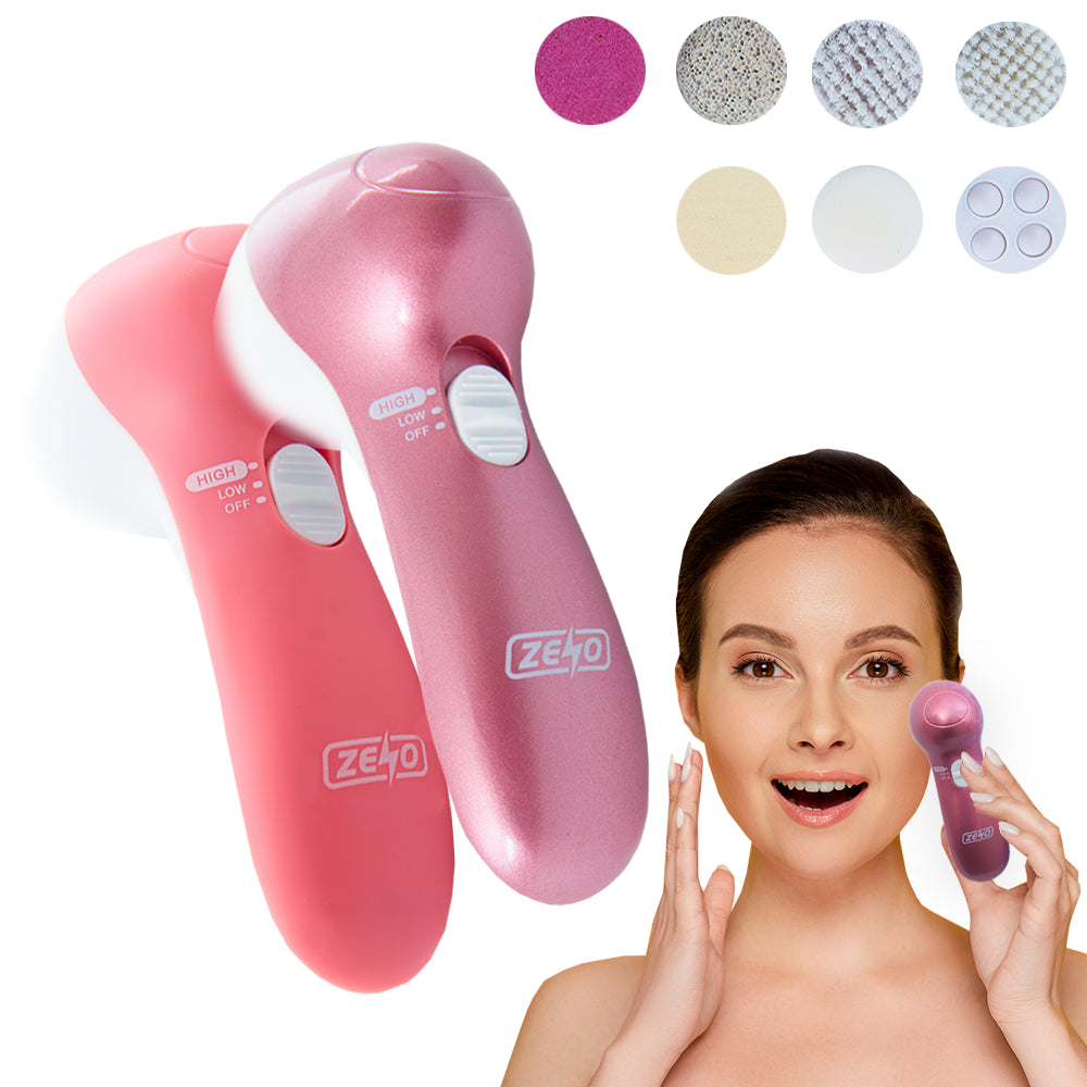 7 in 1 ELECTRIC FACIAL FACE SONIC SPA CLEANSING BRUSH BEAUTY CLEANSER EXFOLIATE