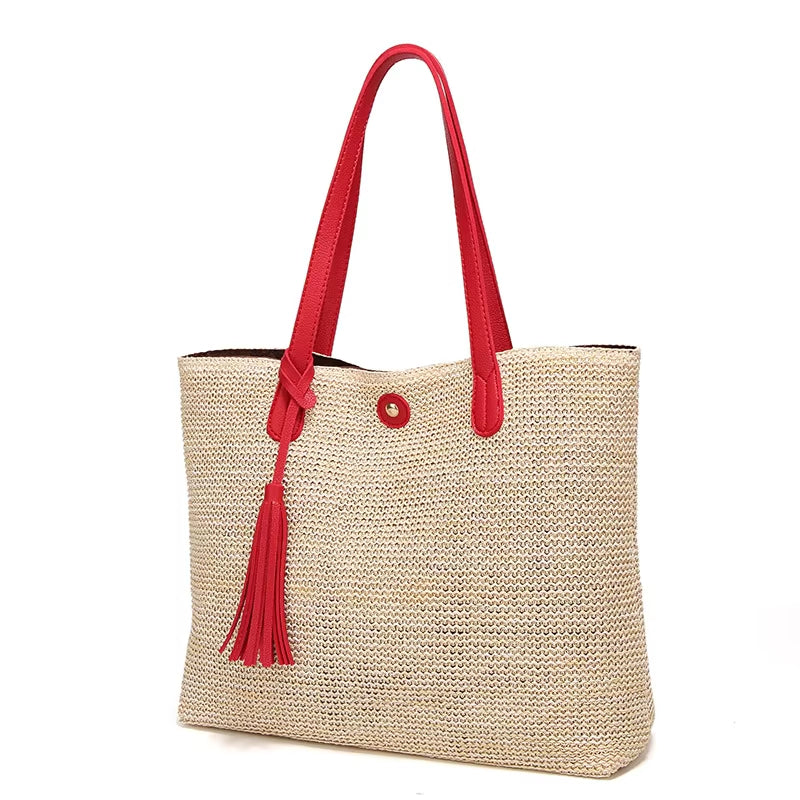 New Arrival: Fashionable Straw Handbags for Women, Ladies' Large Tote Bags 2024