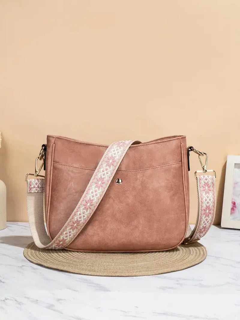 Fashionable Solid Color Crossbody Bag – Perfect for Casual & Commuting