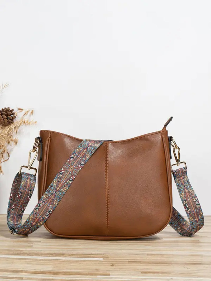 Fashionable Solid Color Crossbody Bag – Perfect for Casual & Commuting