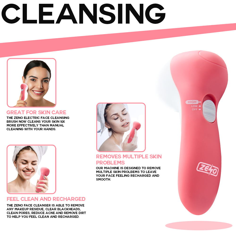 7 in 1 ELECTRIC FACIAL FACE SONIC SPA CLEANSING BRUSH BEAUTY CLEANSER EXFOLIATE