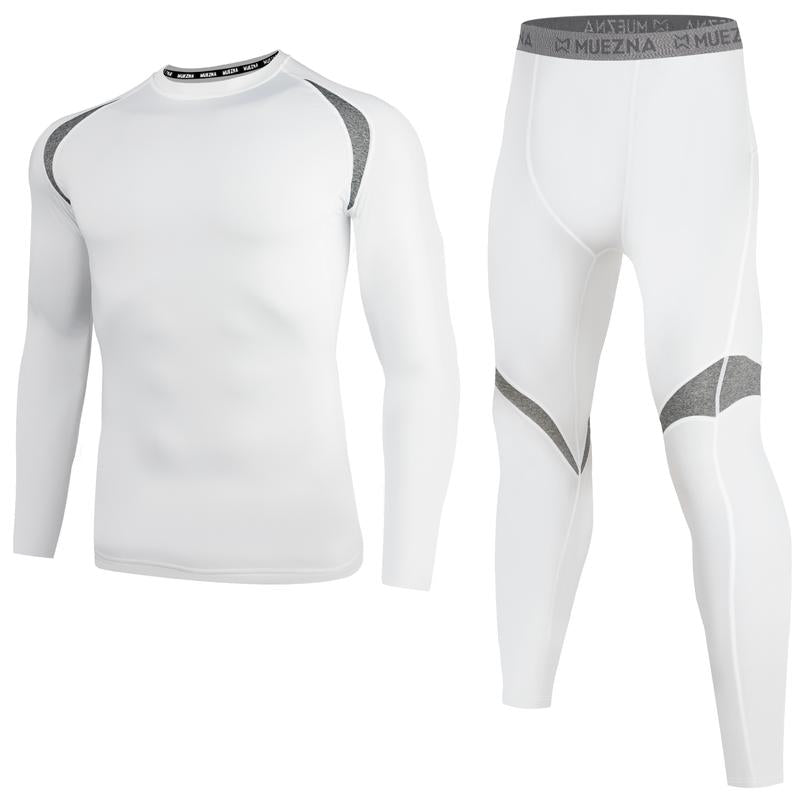 Muezna Men'S Thermal Top and Bottom Set Underwear Long Johns Base Layer with Soft Fleece Lined Fabric Menswear