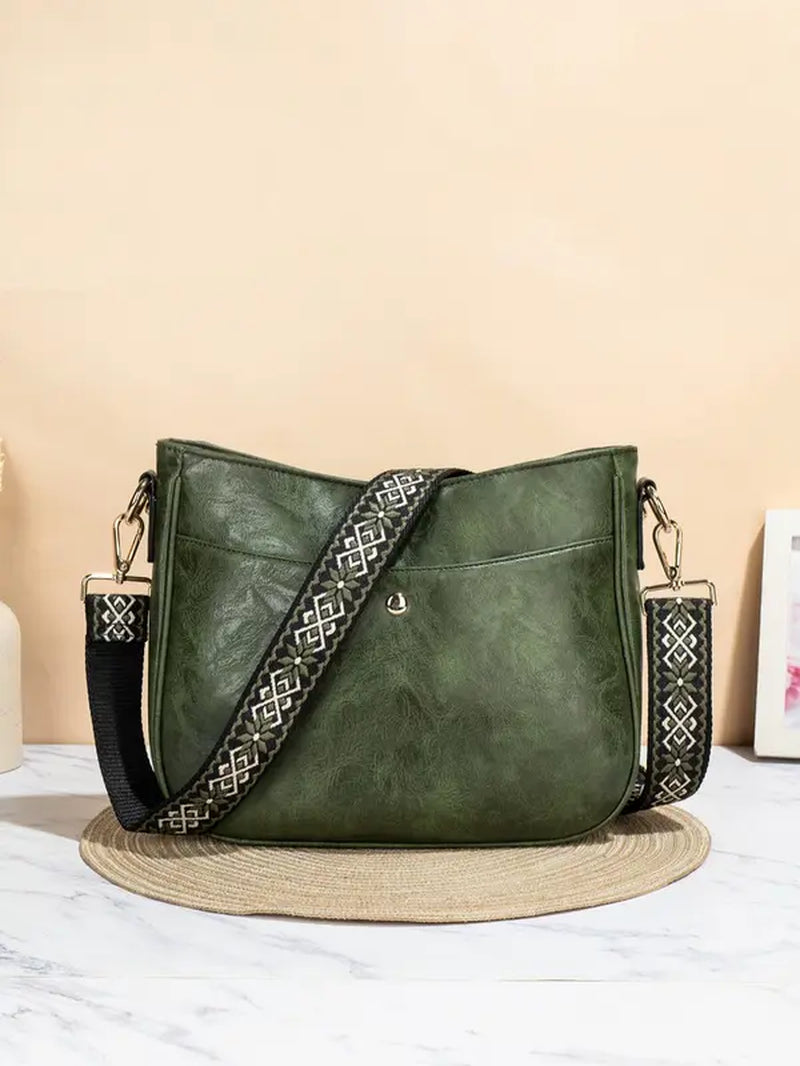 Fashionable Solid Color Crossbody Bag – Perfect for Casual & Commuting