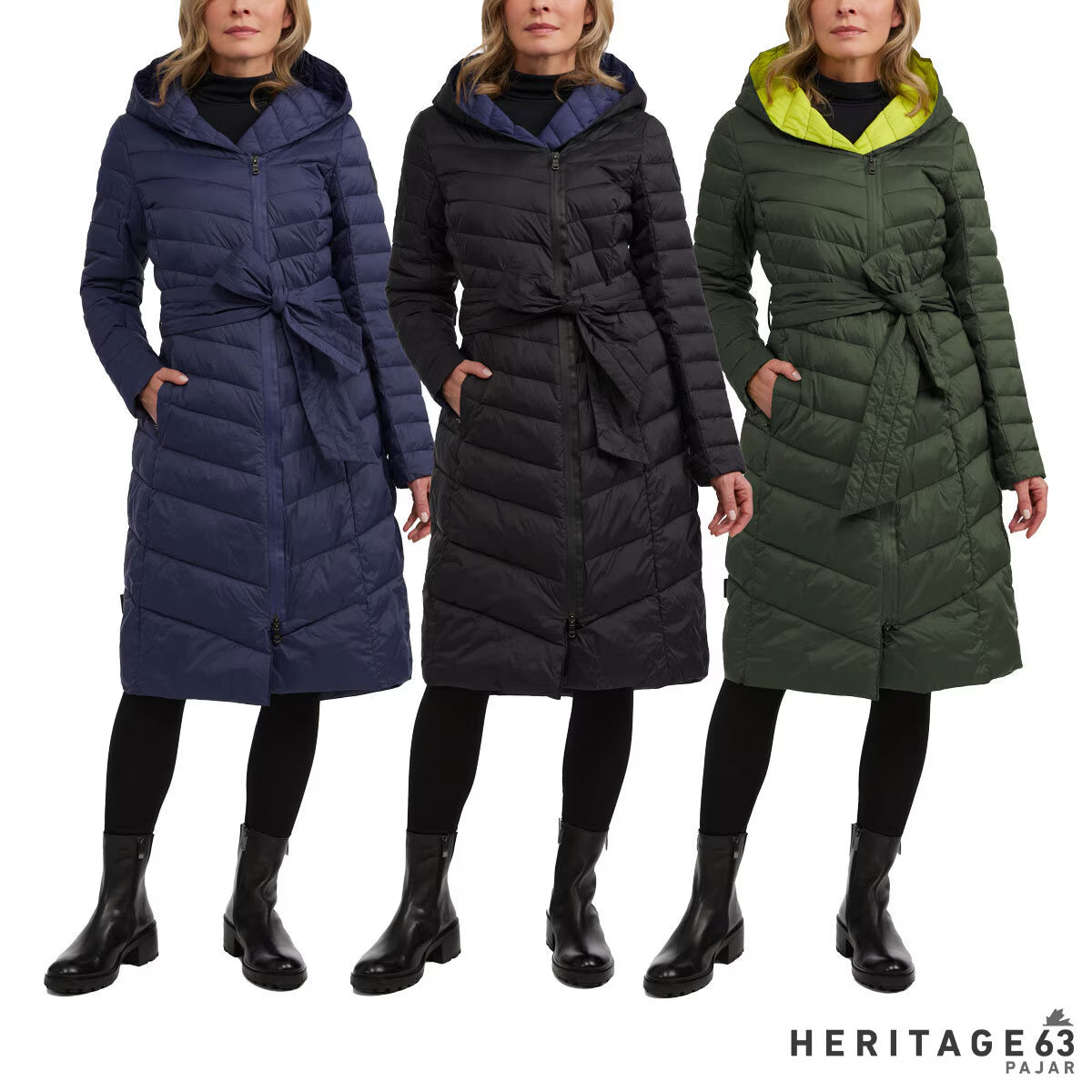Ladies Long Lightweight Padded Coat