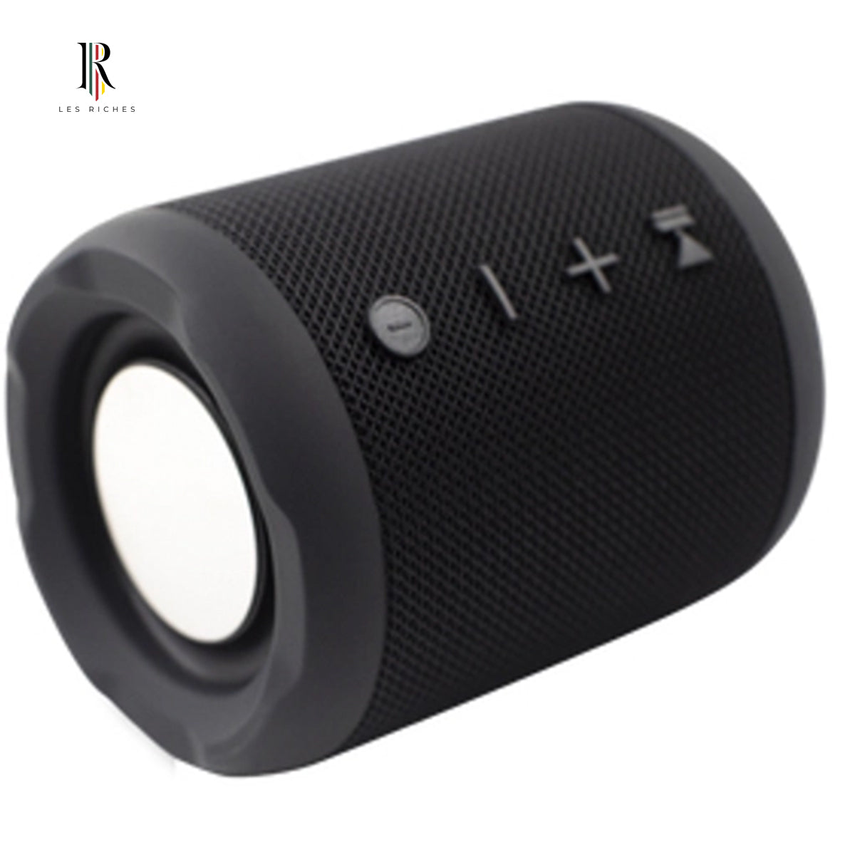 Juice Boom 360 Bluetooth Speaker – 5W Power, Wired & Wireless Connectivity, Eco-Friendly Black Cylinder