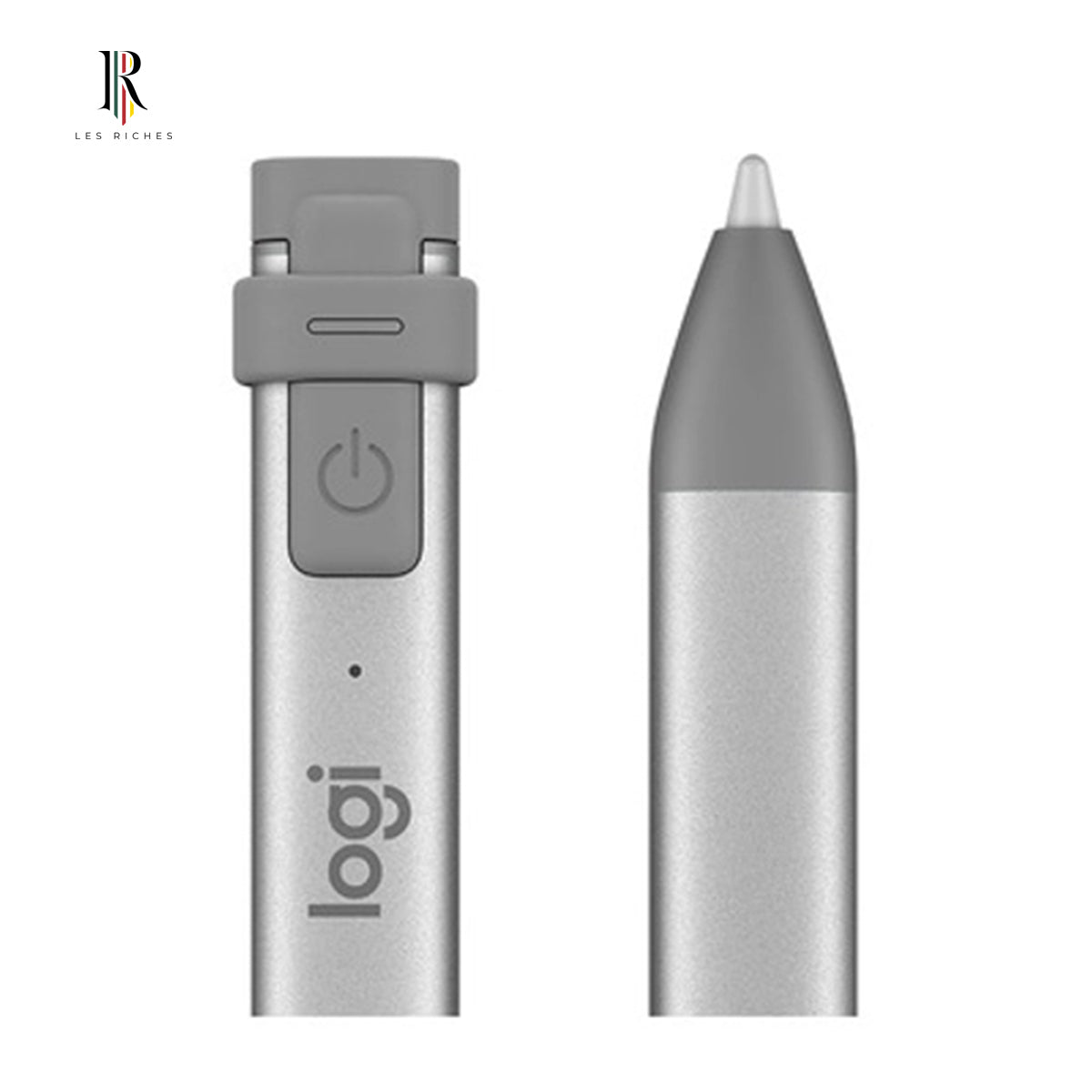 Logitech Crayon Stylus for Apple iPad Pro, iPad Air, iPad Mini - Grey, Aluminium, ABS