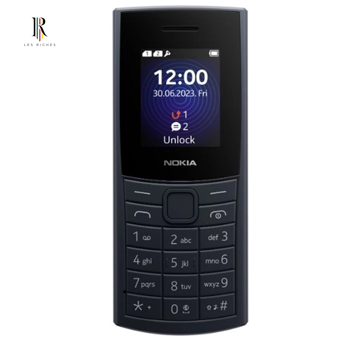 Nokia 110 4G (2023) Feature Phone, 1.8" Display, Single SIM, 1450 mAh Battery - Purple / Blue