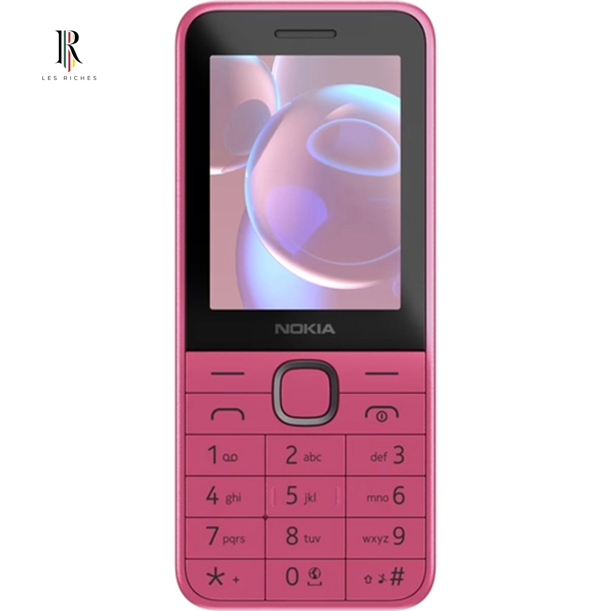 Nokia 225 4G (2024), Dual SIM Feature Phone, 2.4" Screen, 0.3 MP Camera, 1450 mAh Battery - Pink