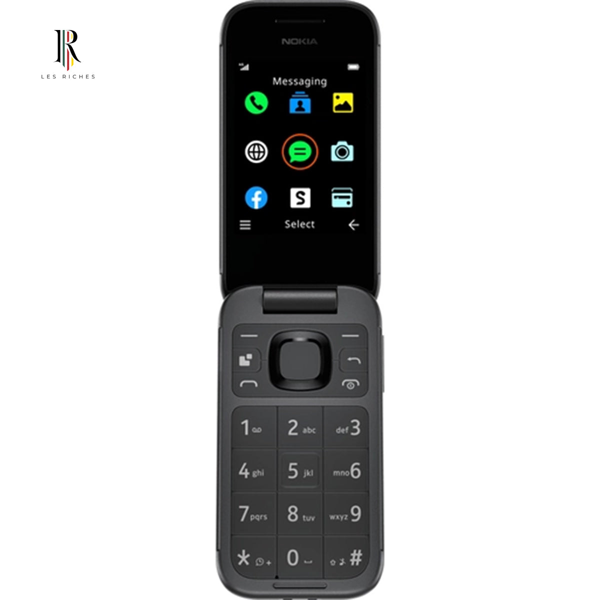 Nokia 2660 Flip 4G Feature Phone, Compact 2.8" Display, 123g