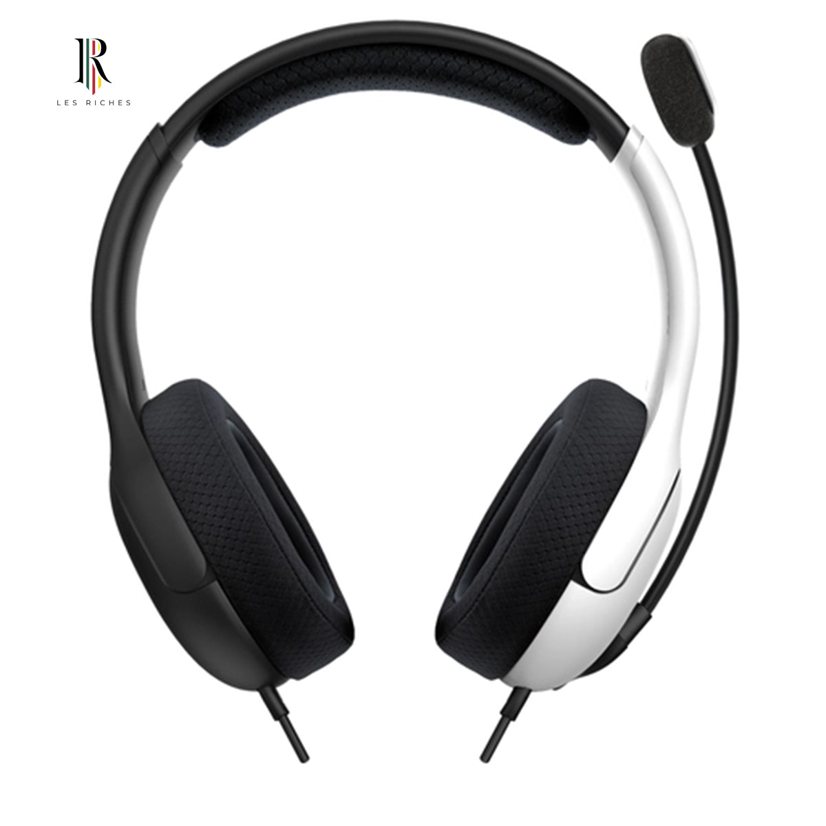PDP LVL40 Wired Gaming Headset - Lightweight 200g, Black and White Design
