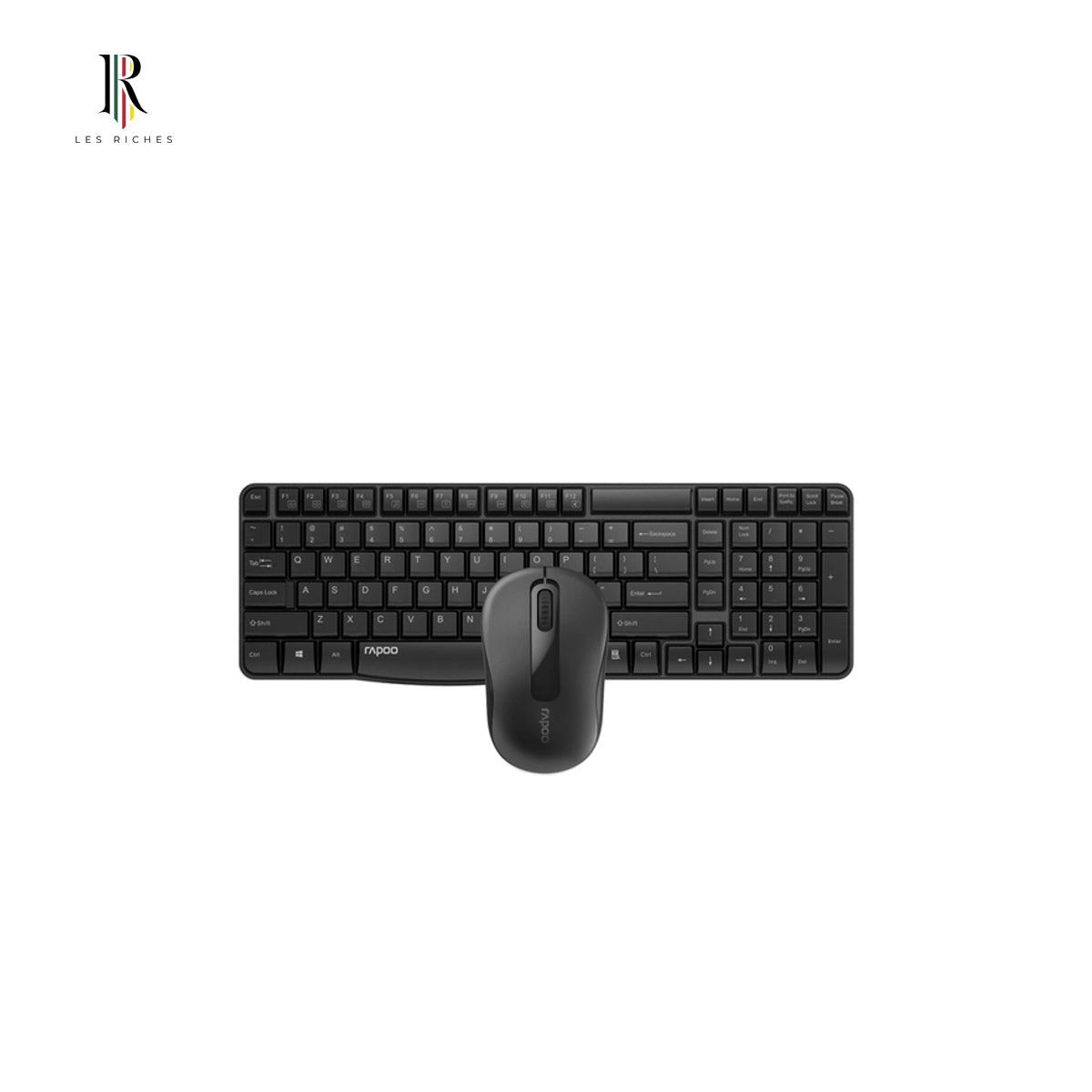 Rapoo X1800S, Wireless & RF Wireless, QWERTY Keyboard Black, Mouse included