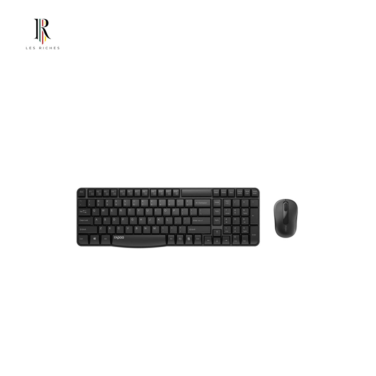 Rapoo X1800S, Wireless & RF Wireless, QWERTY Keyboard Black, Mouse included