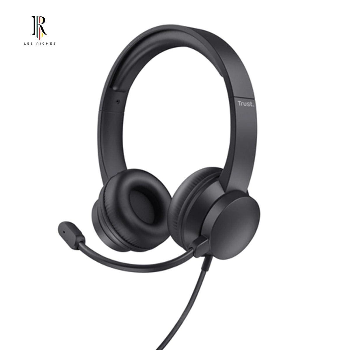 Trust Ayda Wired Headset - For Calls & Music, 20-20,000 Hz, 147g, Black