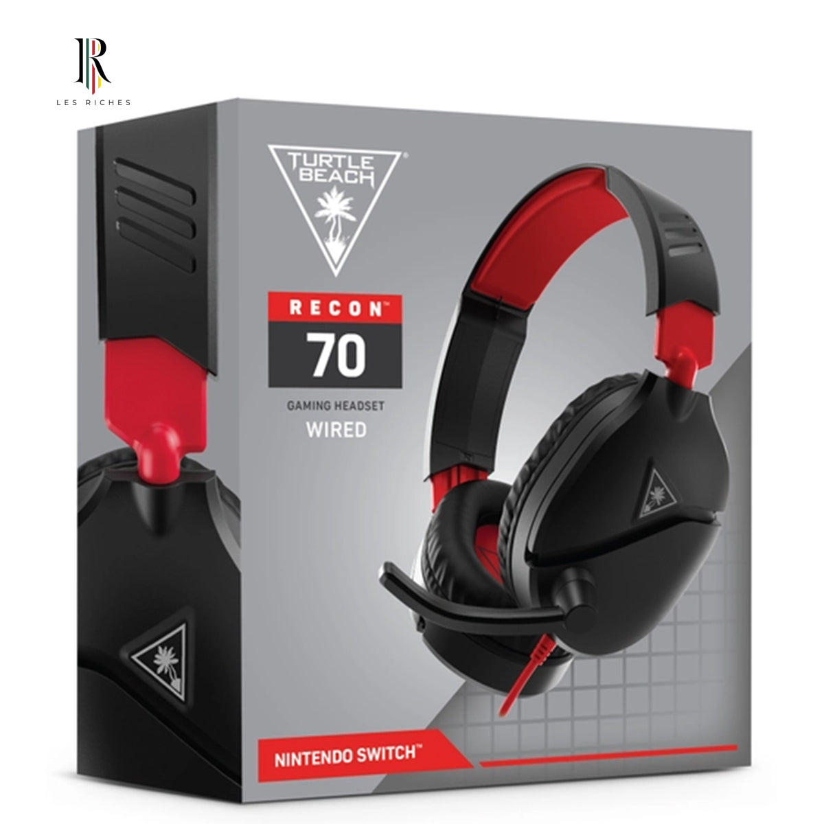 Turtle Beach Recon 70 - Wired Gaming Headset for Nintendo Switch, 20-20,000 Hz, Black and Red
