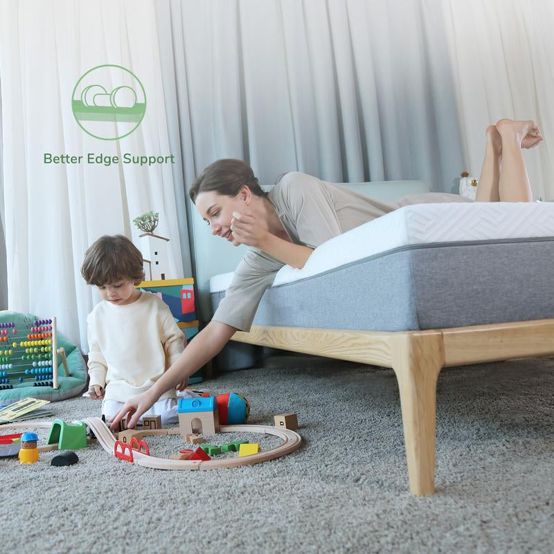 Novilla Gel Memory Foam Mattress for Cool Sleep & Pressure Relief 6/8Inch,Medium Firm Twin/Twinxl/Full/Queen Size Mattress in a Box, Bliss Comfy Memoryfoam Mattresses, 6/8/10/12 Inch, Non-Spring Mattress, Furniture, Home, New House, Gift.