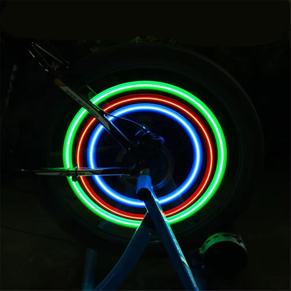 1Pc Bicycle Spoke Light Waterproof Shining Bike LED Wheel Tire Flicker Decorative Lamp Safety Warning Cycling Gear Accessory