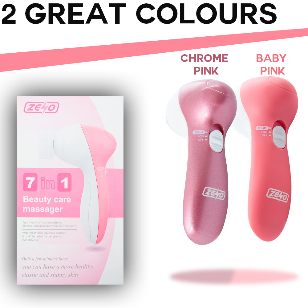 7 in 1 ELECTRIC FACIAL FACE SONIC SPA CLEANSING BRUSH BEAUTY CLEANSER EXFOLIATE
