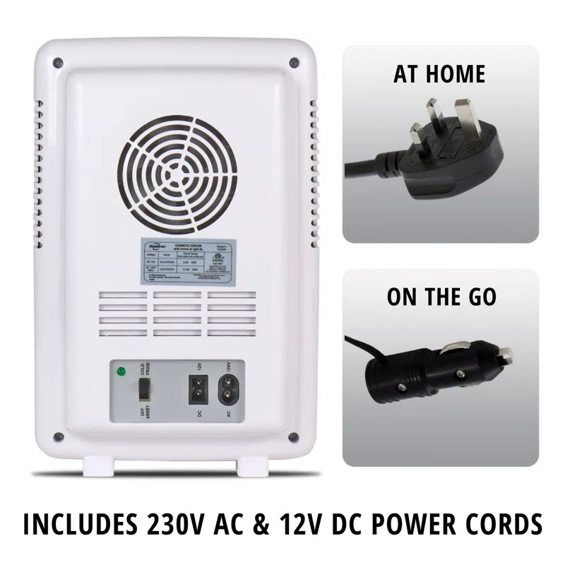 Koolatron Cosmetic Mini Fridge 6L Beauty Makeup Skincare Fridge for Bedrooms