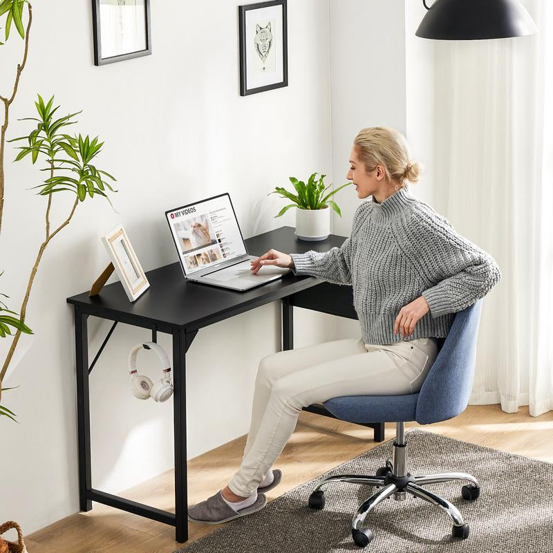 Furnest Furniture Indoor Furniture Table & Desks Computer Desk-Home Office Desk Writing Desks Work Table Study Table Modern Simple Style Student Desk with Storage Bag & Hook Wooden Desk for Home Bedroom Nailtechdesk
