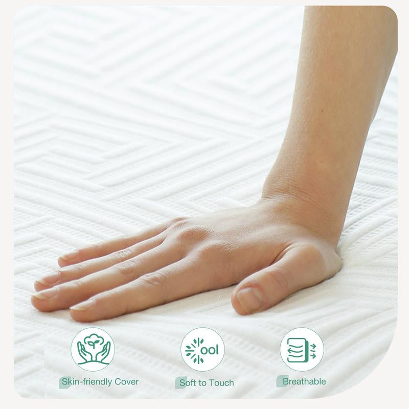 Novilla Gel Memory Foam Mattress for Cool Sleep & Pressure Relief 6/8Inch,Medium Firm Twin/Twinxl/Full/Queen Size Mattress in a Box, Bliss Comfy Memoryfoam Mattresses, 6/8/10/12 Inch, Non-Spring Mattress, Furniture, Home, New House, Gift.