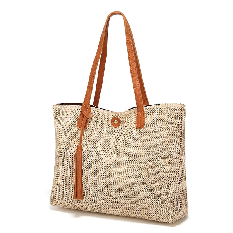 New Arrival: Fashionable Straw Handbags for Women, Ladies' Large Tote Bags 2024