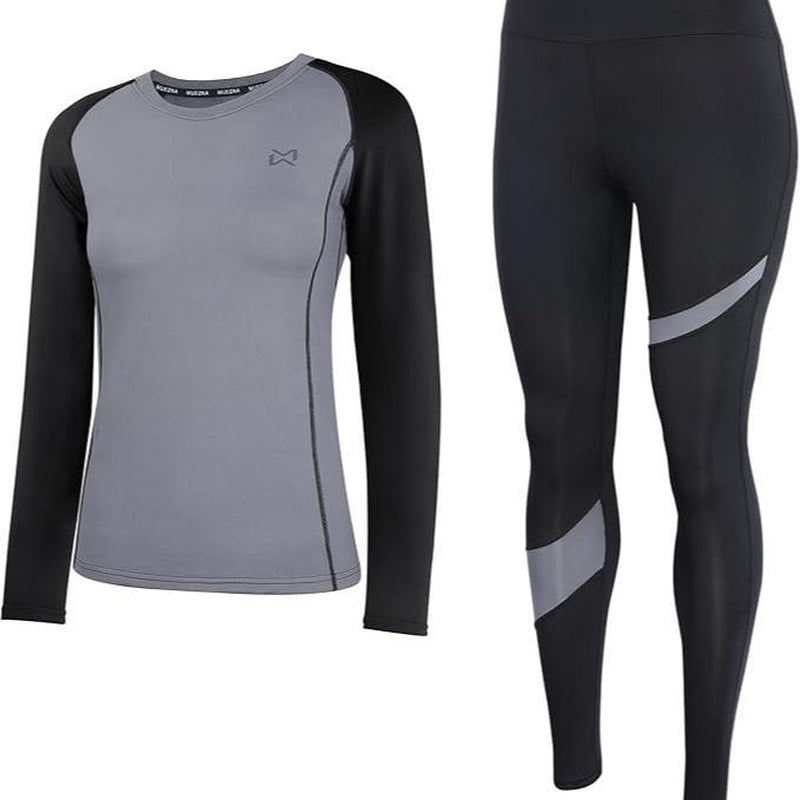 Muezna Men'S Thermal Top and Bottom Set Underwear Long Johns Base Layer with Soft Fleece Lined Fabric Menswear