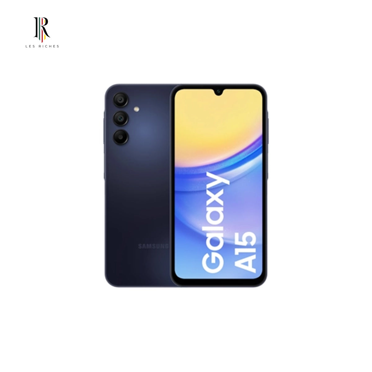 Samsung Galaxy A15, 6.5" Display, 4GB RAM, 128GB Storage, 50MP Camera, Android 14 - Black/Blue