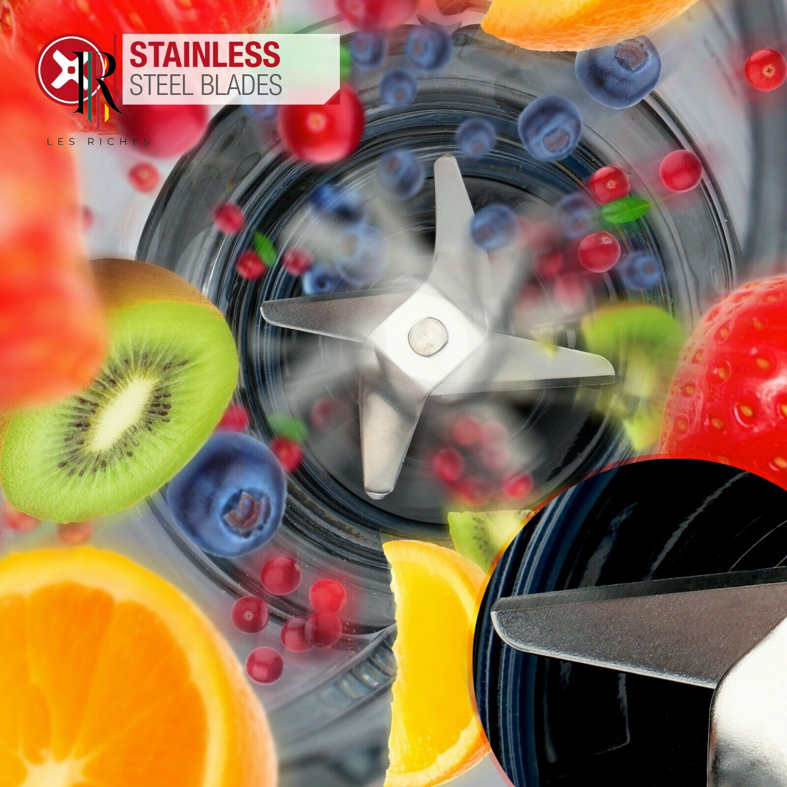 NETTA Table Blender Smoothie Maker with Glass Jug for Liquidisers, Milkshake