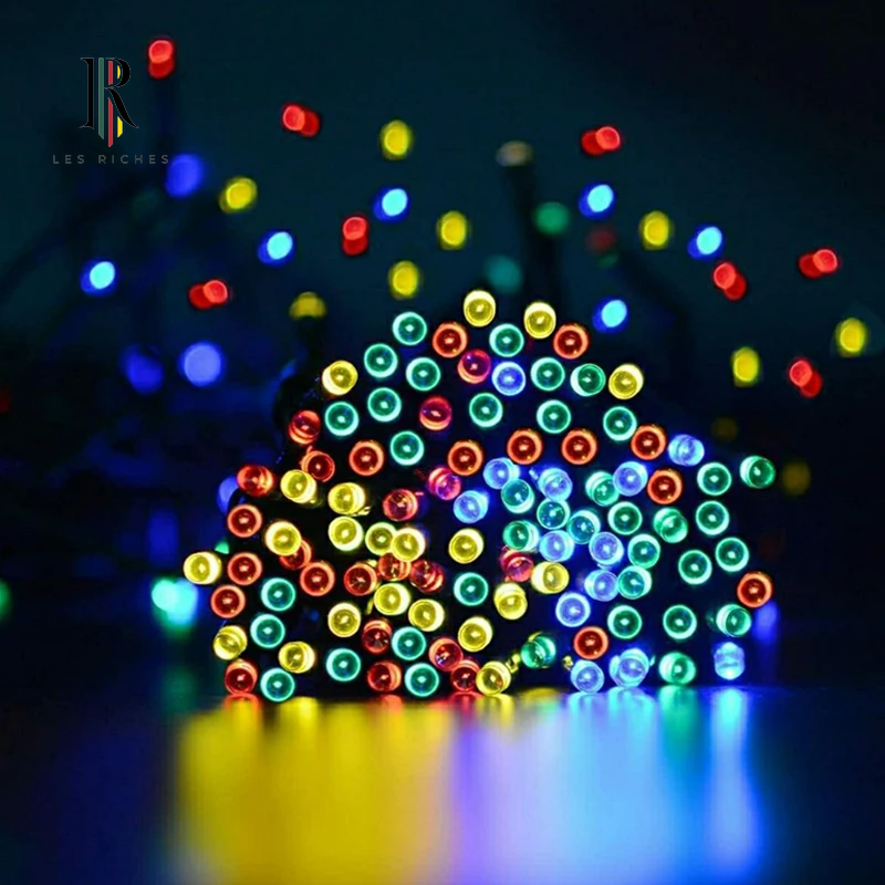 Led Solar String Lights 7M 50 Lights 8 Patterns Solar Fairy String Lights Waterproof Garden Wedding Party Decoration