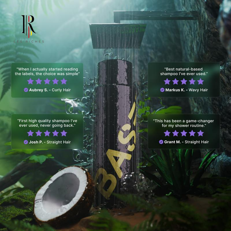 Based Bodyworks Shampoo: All Hair Types, Gentle Cleaning, Nourishing, 100% Natural