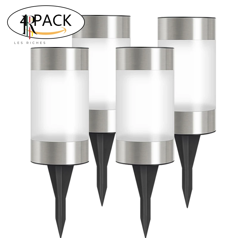 Solar Pathway Lights - Auto On/Off, Easy Install, Weatherproof (IP44) - Garden, Lawn & Patio Lighting