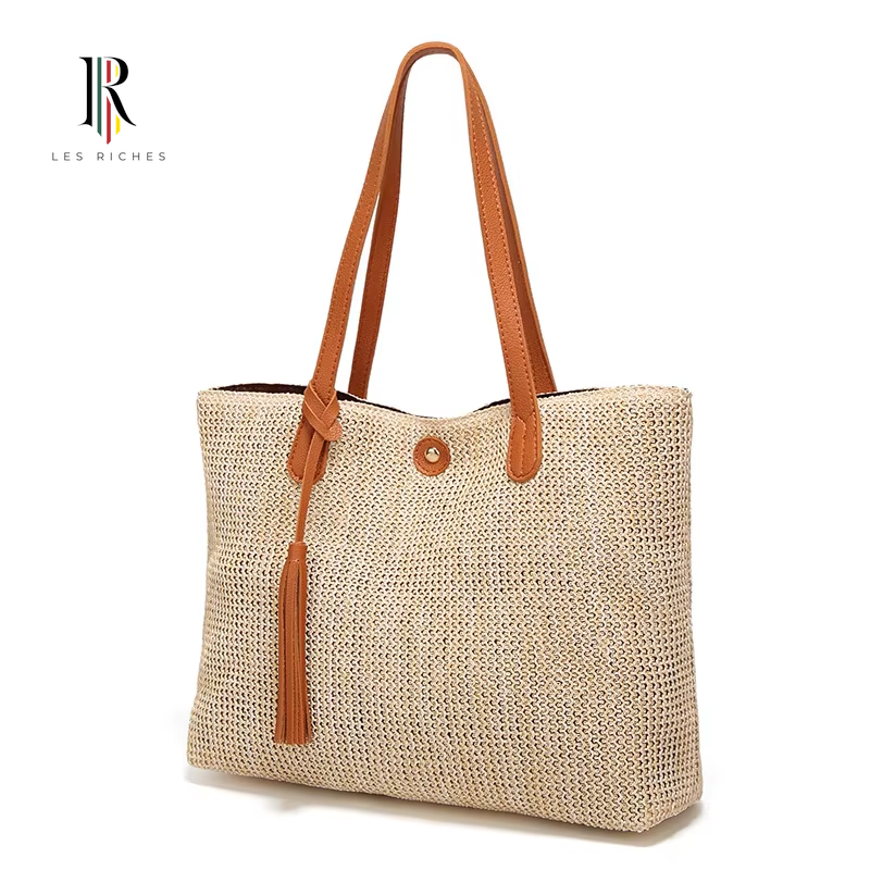 New Arrival: Fashionable Straw Handbags for Women, Ladies' Large Tote Bags 2024