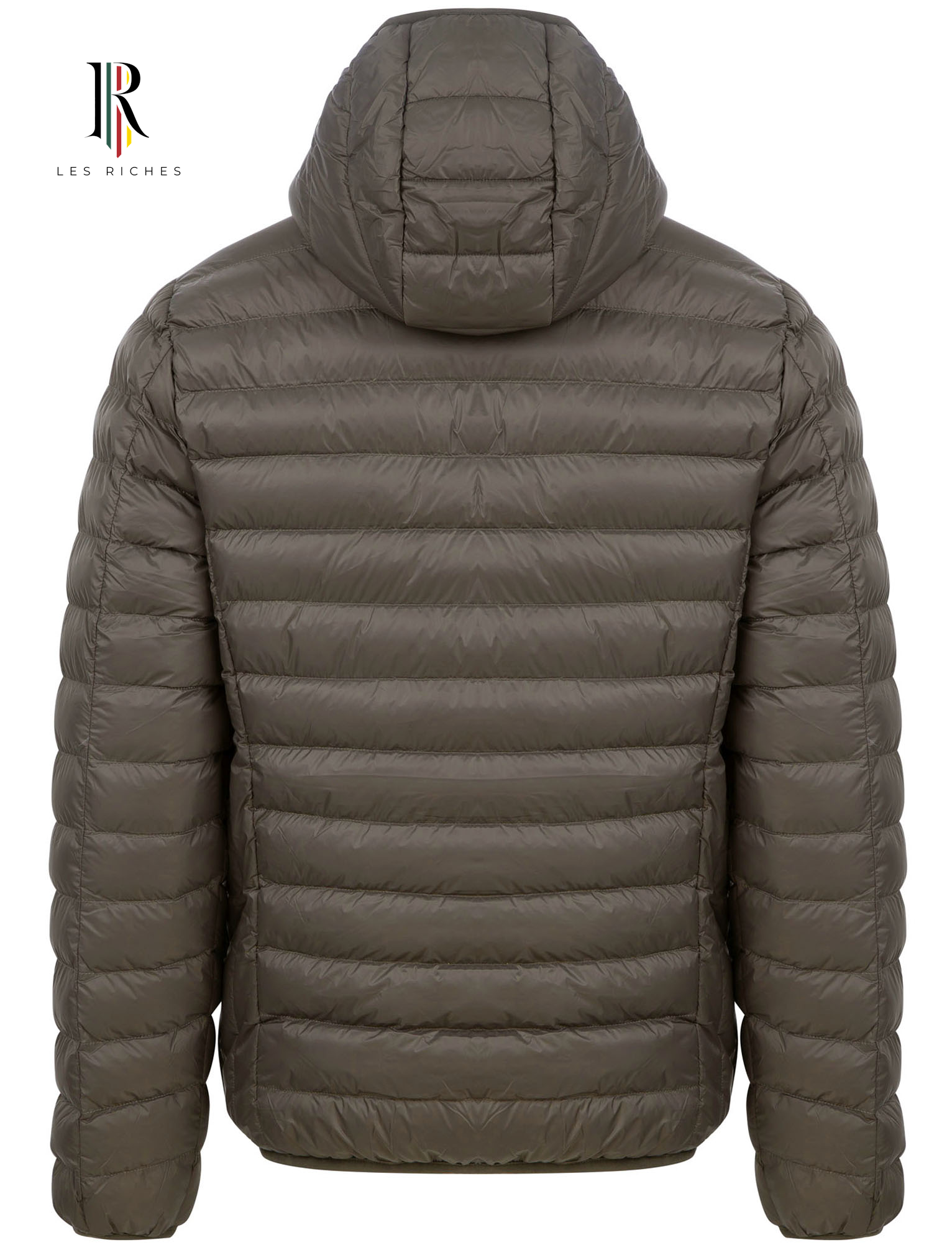 Men's Hooded Quilted Laundry Puffer Jacket | Warm Winter Coat with Zip Pockets