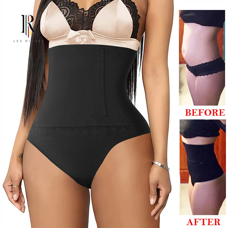 MISSMOLY Women's Girdle High Waisted Body Shaper Slimming Compression Underwear with Tummy Control Thong and Size Shapewear