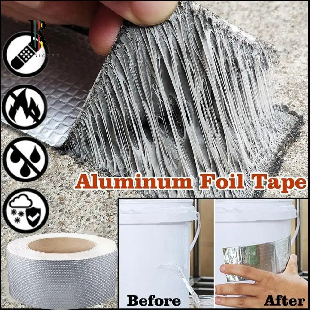 Strongest Butyl Aluminum Foil Tape Repair Adhesive Tape Accessories for Home Repair Supplies