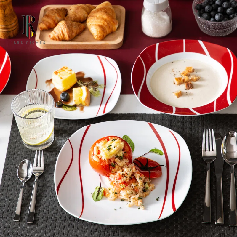 Felisa 18 Piece Dinnerware Set, Service for 6