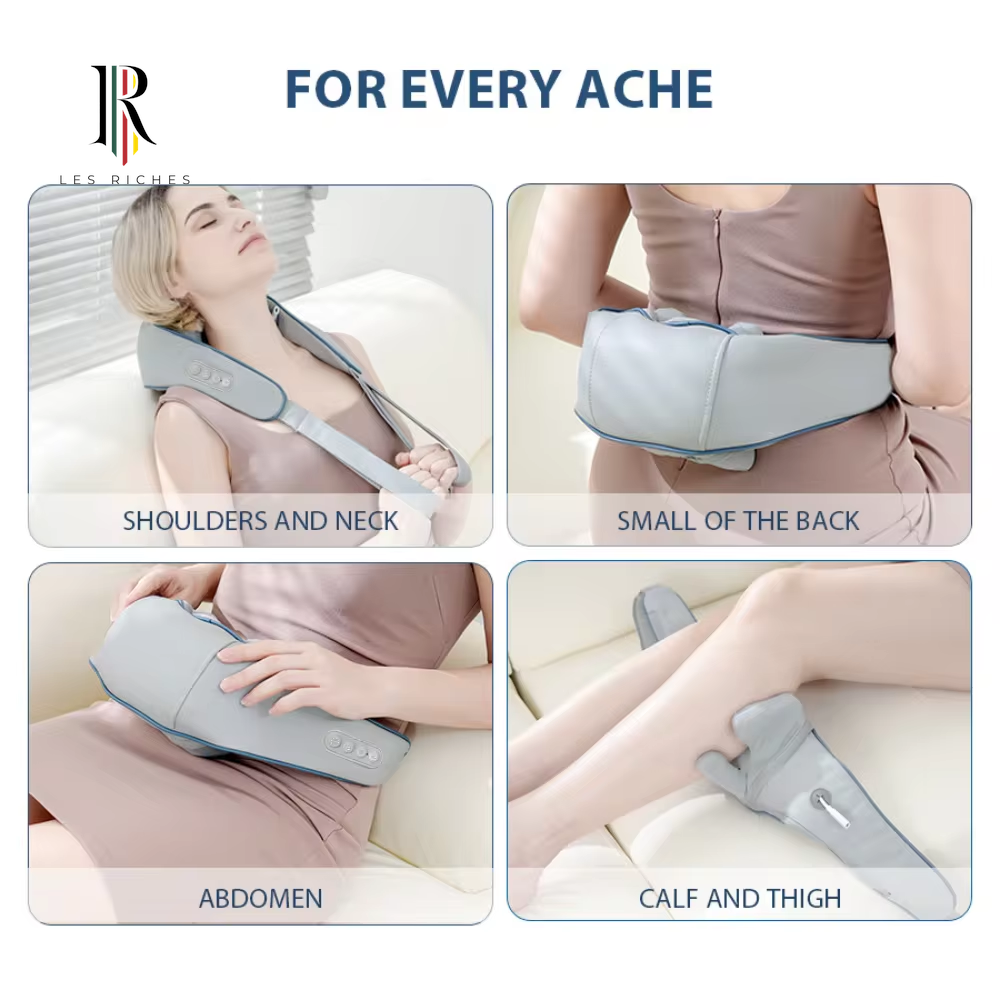 New Portable Mini Relaxer Dredge Kneading Smart Electric Wrap Heated Trapezius Muscle Neck Multifunctional Shiatsu Massage Shawl