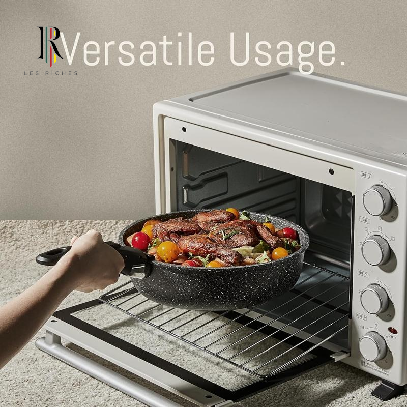 CAROTE 11/18Pcs Black Removable Handle Cookware Set, Induction & Oven Safe, Non-Stick